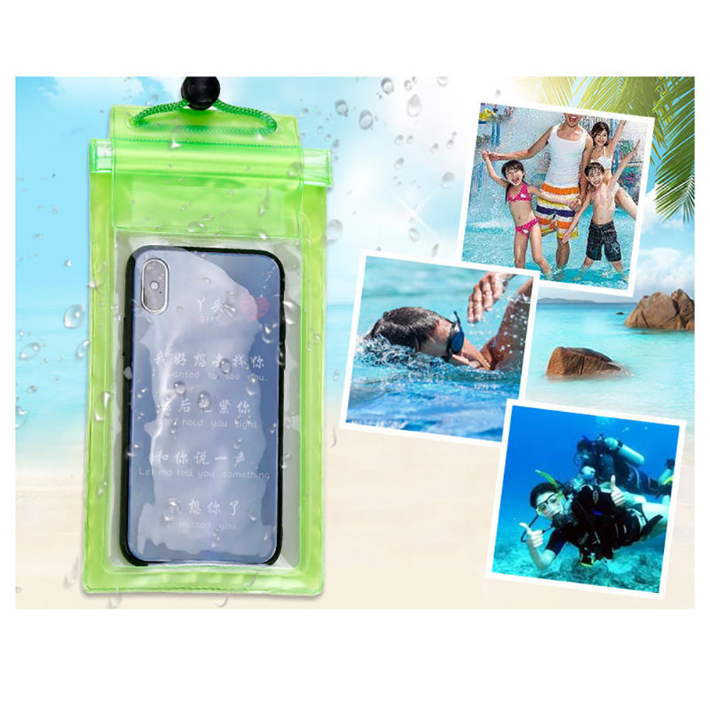 Dry Bag Waterproof - ถุงกันน้ำสำหรับใส่โทรศัพท์มือถือ ขนาดใหญ่ แบบใส ป้องกันน้ำเข้าใต้น้ำ สำหรับ iPhone