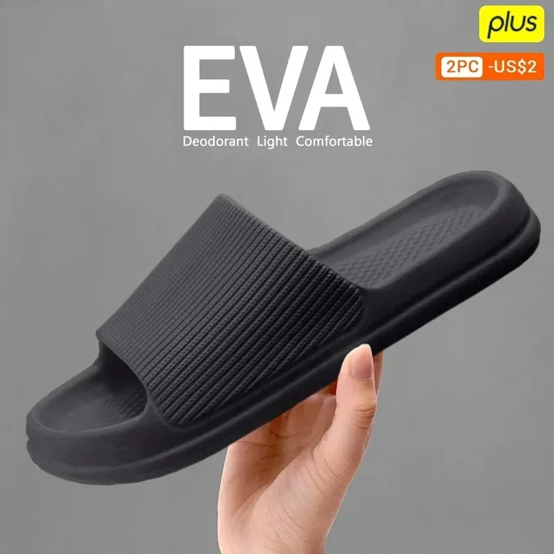 Flippers Swimming - รองเท้าแตะแฟชั่นสำหรับผู้ชายและผู้หญิง พื้นหนา EVA กันลื่น ทนทาน ใส่สบาย