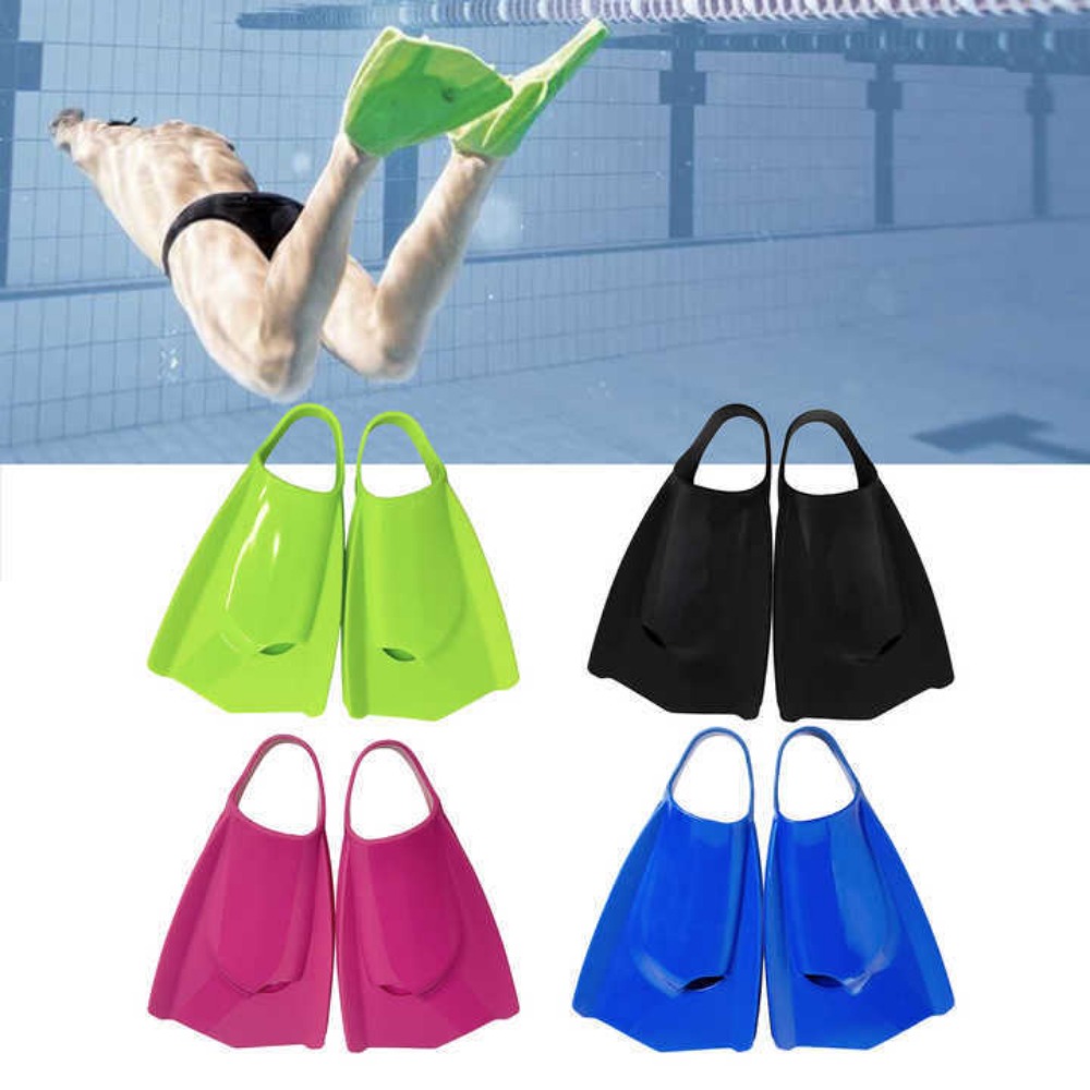 Flippers Swimming - ฟินว่ายน้ำซิลิโคน ฟินดำน้ำสำหรับผู้ใหญ่และเด็ก รองเท้าว่ายน้ำมืออาชีพ อุปกรณ์ดำน้ำตื้นสำหรับการฝึกซ้อมและการดำน้ำ