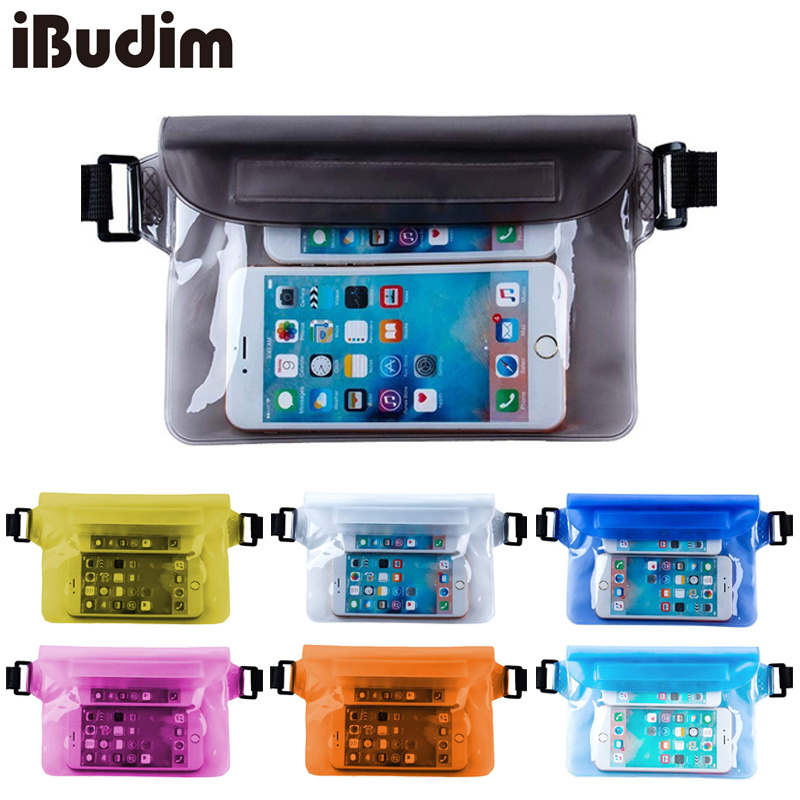 Dry Bag Waterproof - กระเป๋าใส่โทรศัพท์กันน้ำ กระเป๋าแห้งสำหรับพาสปอร์ต กระเป๋าสตางค์ กระเป๋าถือ กระเป๋ากันน้ำลอยน้ำ สำหรับเดินทาง