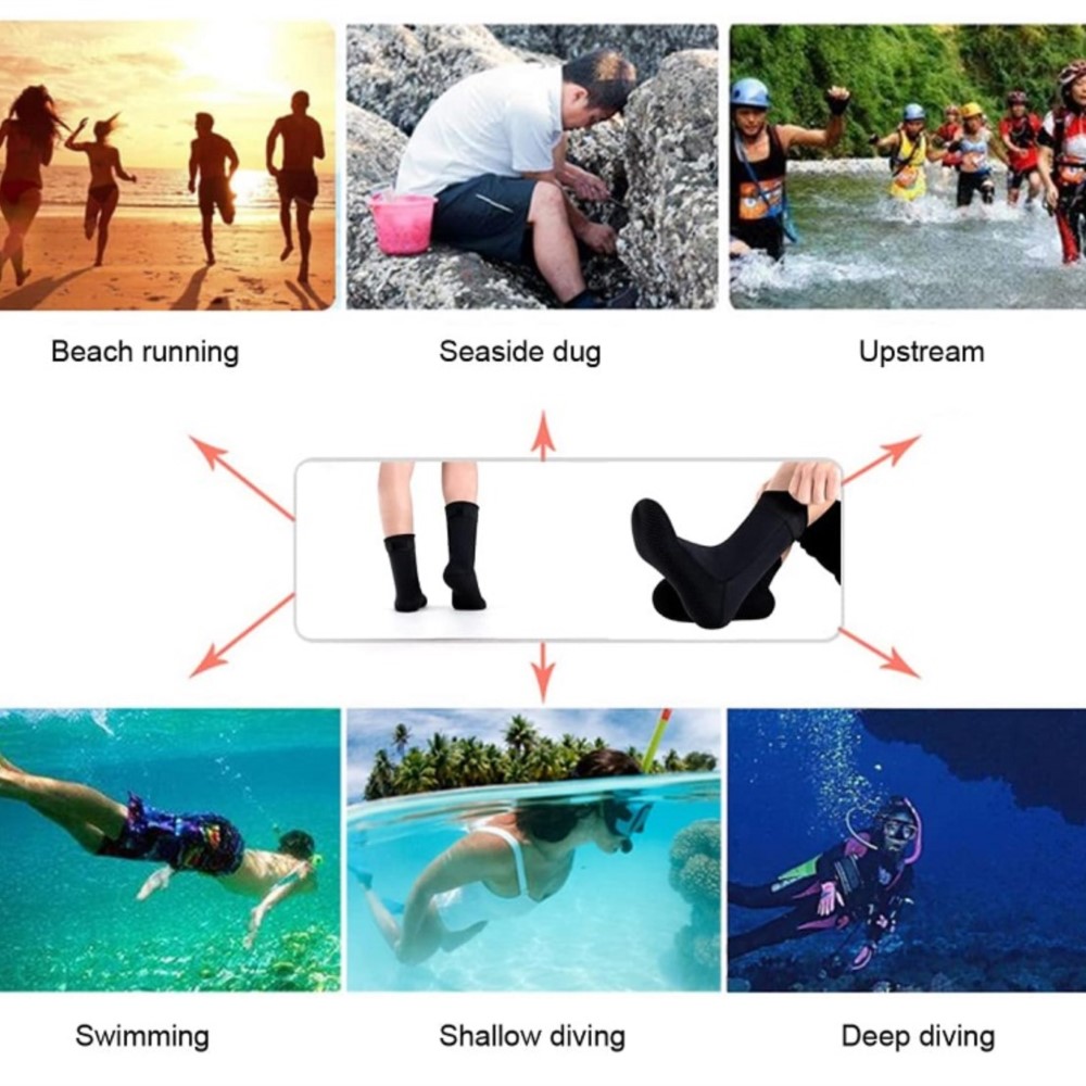ถุงเท้า Neoprene 3 มม.5 มม.ชุด - Flippers Swimming บทวิจารณ์และราคา