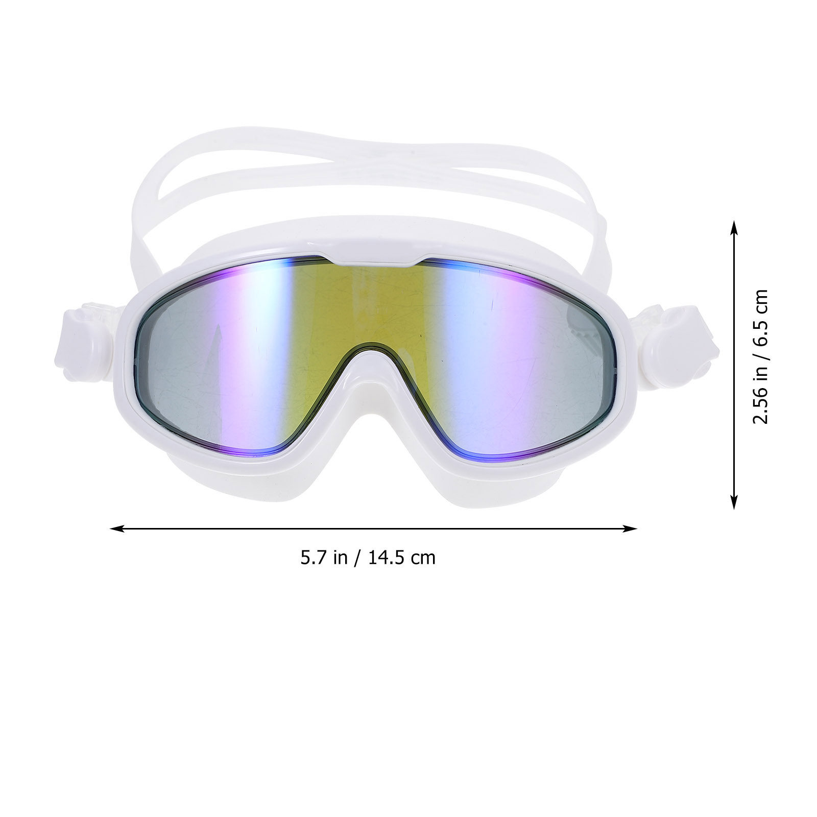 แว่นตาว่ายน้ำกันน้ำสีขาว เลนส์ - Goggles Swim บทวิจารณ์และราคา