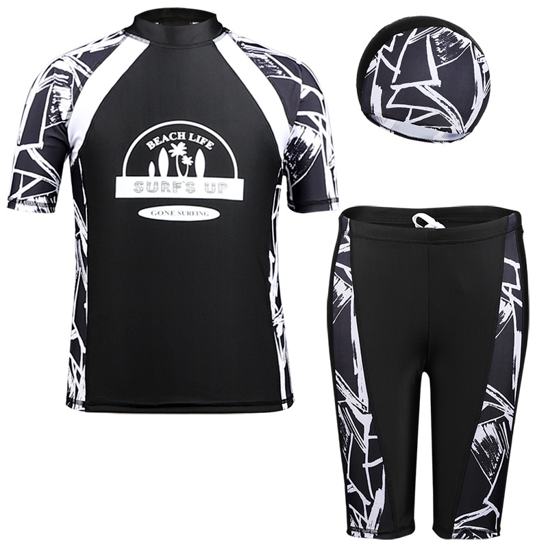 ชุดว่ายน้ำเด็ก 3 ชิ้น ชุดกันแด - Rash Guard บทวิจารณ์และราคา