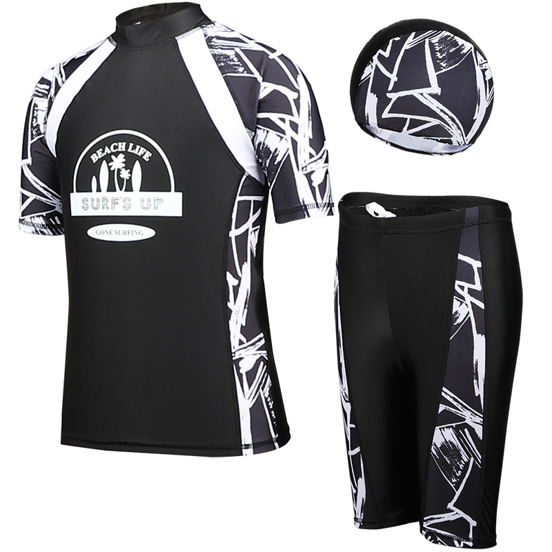 ชุดว่ายน้ำเด็ก 3 ชิ้น ชุดกันแด - Rash Guard บทวิจารณ์และราคา