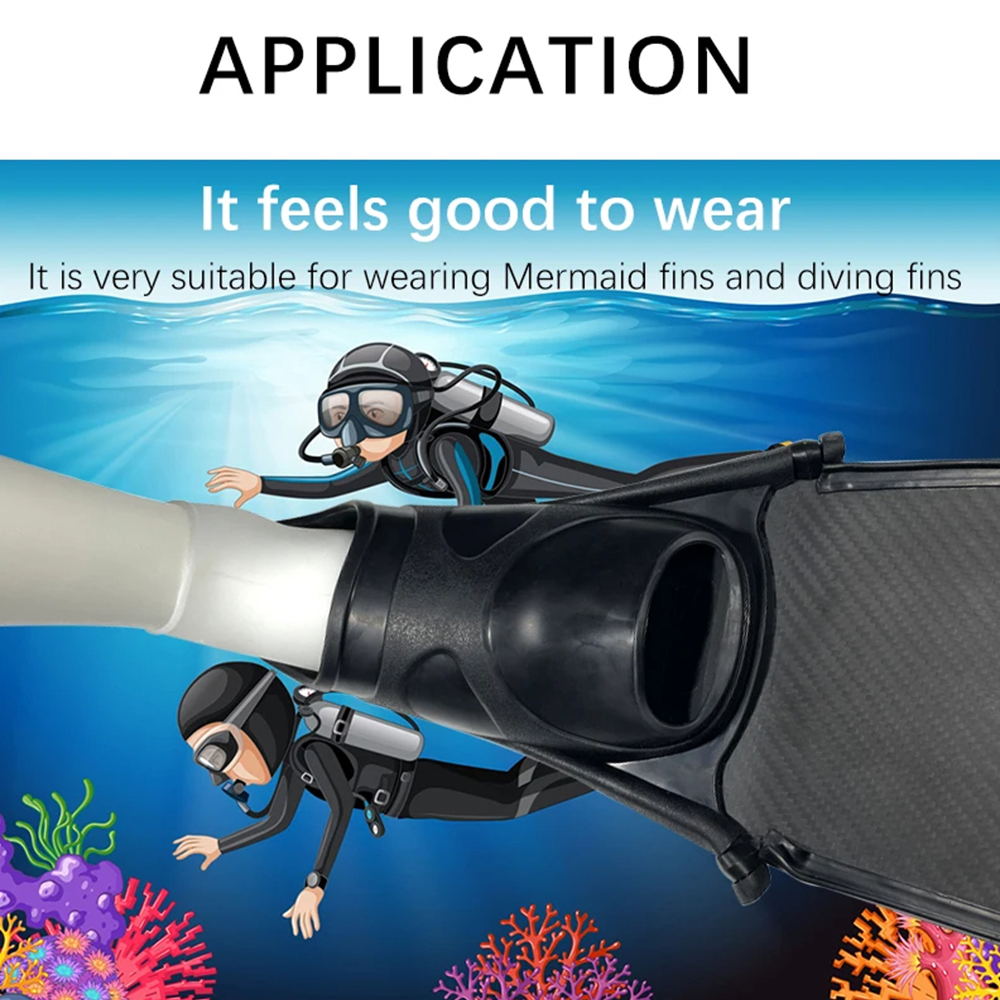 ซิลิโคนชุดถุงเท้าสําหรับว่ายน้ - Flippers Swimming บทวิจารณ์และราคา