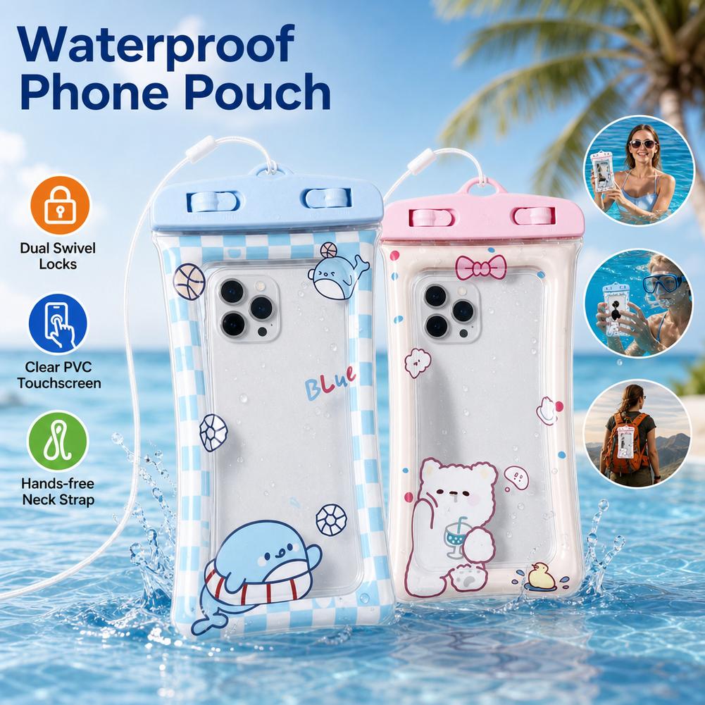 เคสโทรศัพท์กันน้ำลายหมีน่ารัก  - Dry Bag Waterproof บทวิจารณ์และราคา