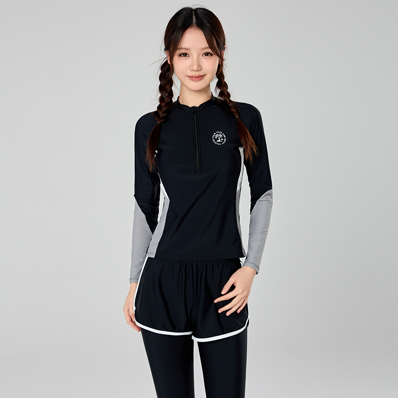 ชุดว่ายน้ำมุสลิมสำหรับเด็กผู้ห - Rash Guard บทวิจารณ์และราคา
