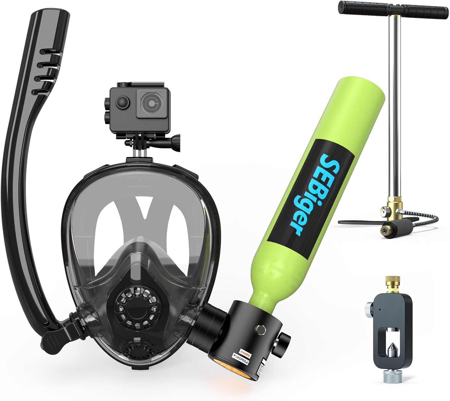 ถังดำน้ำขนาดเล็ก 0.5 ลิตร พร้อ - Snorkel Set บทวิจารณ์และราคา