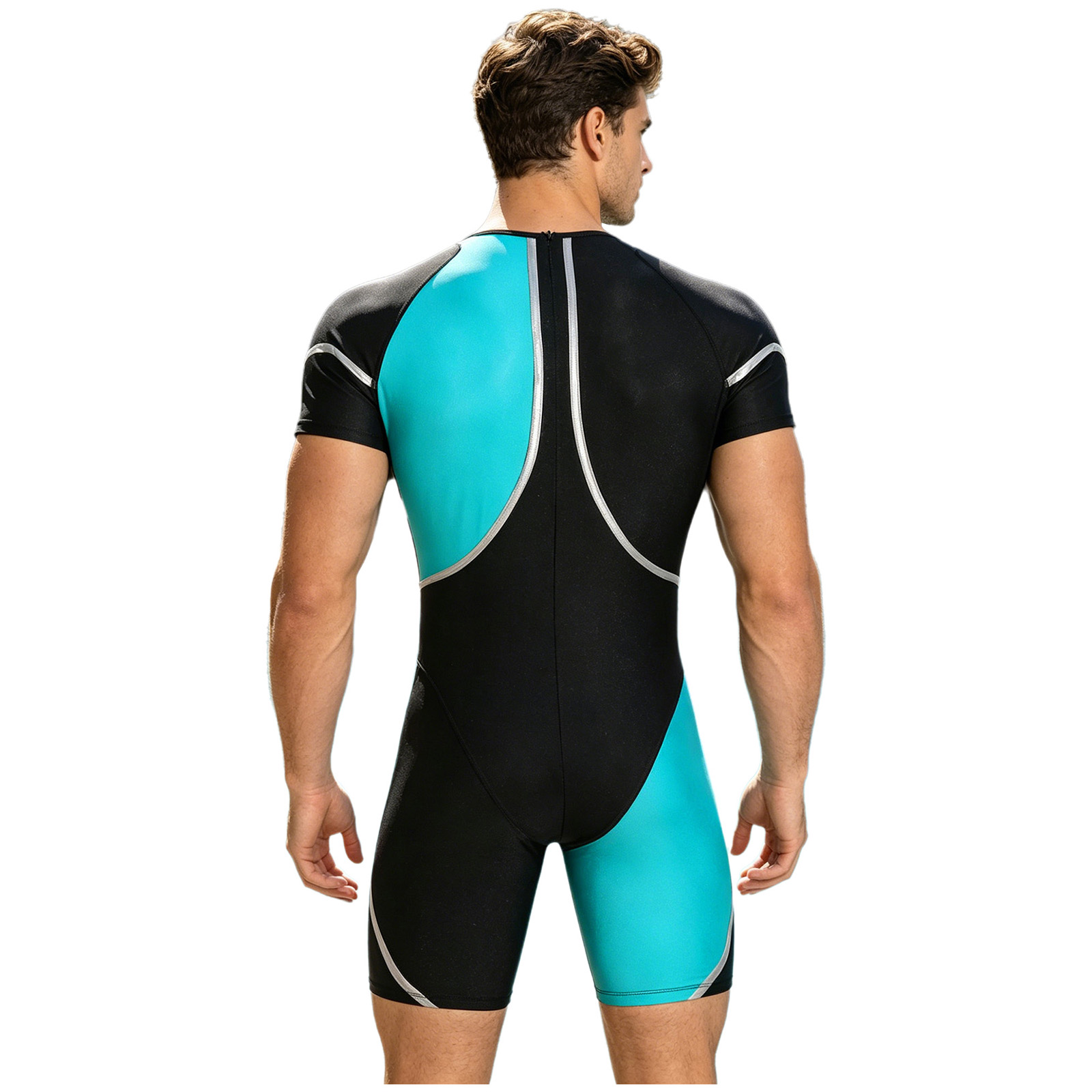 ชุดว่ายน้ำวันพีซสำหรับผู้ชาย ช - Wetsuit Men บทวิจารณ์และราคา