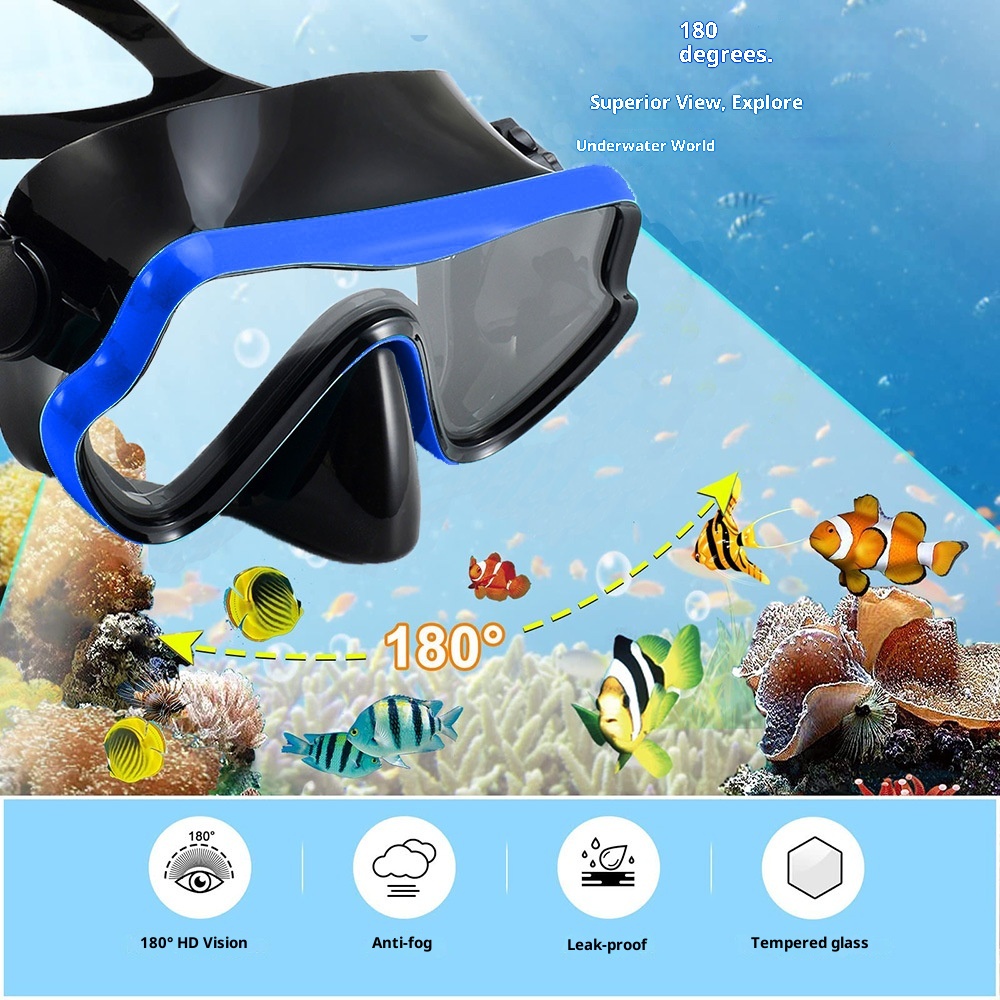 ชุดดำน้ำตื้น หน้ากากดำน้ำและสน - Diving Mask บทวิจารณ์และราคา